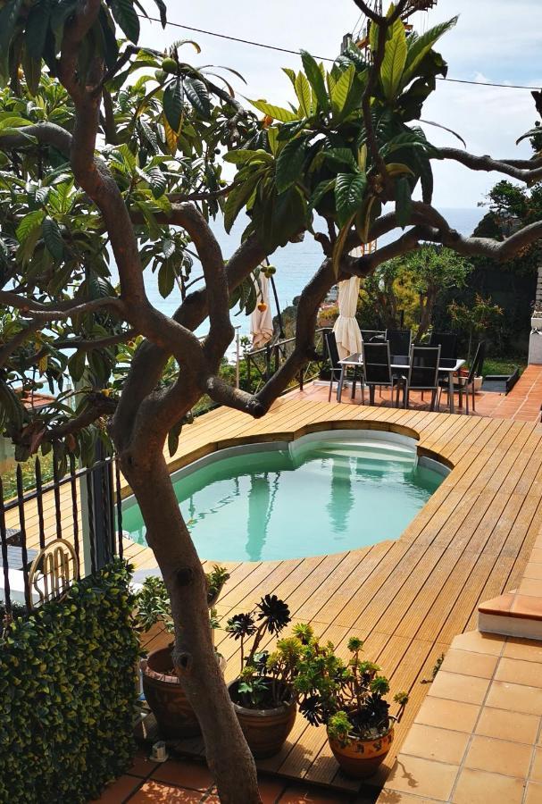 Vue magnifique avec piscine privée et sauna à 10min de Monaco Rocabruna Exterior foto