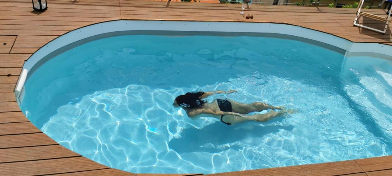 Vue magnifique avec piscine privée et sauna à 10min de Monaco Rocabruna Exterior foto